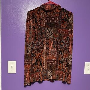 Jane and Delancey Multicolor Paisley Top